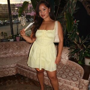 Forever 21 Light Yellow Mini Dress